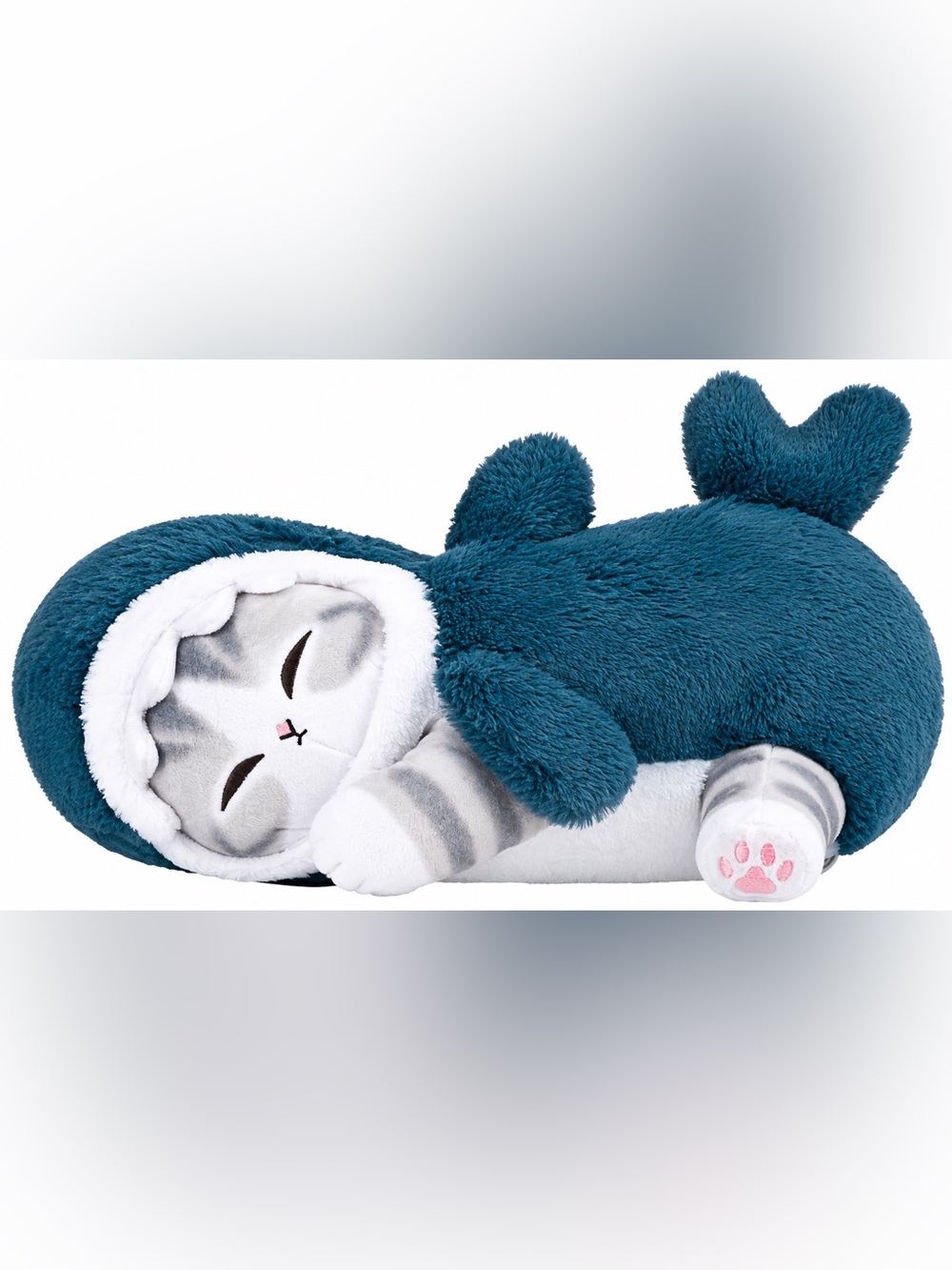 Mofusand Sleeping Cat Plush Stuffed Animal Blue Shark Costume Animation